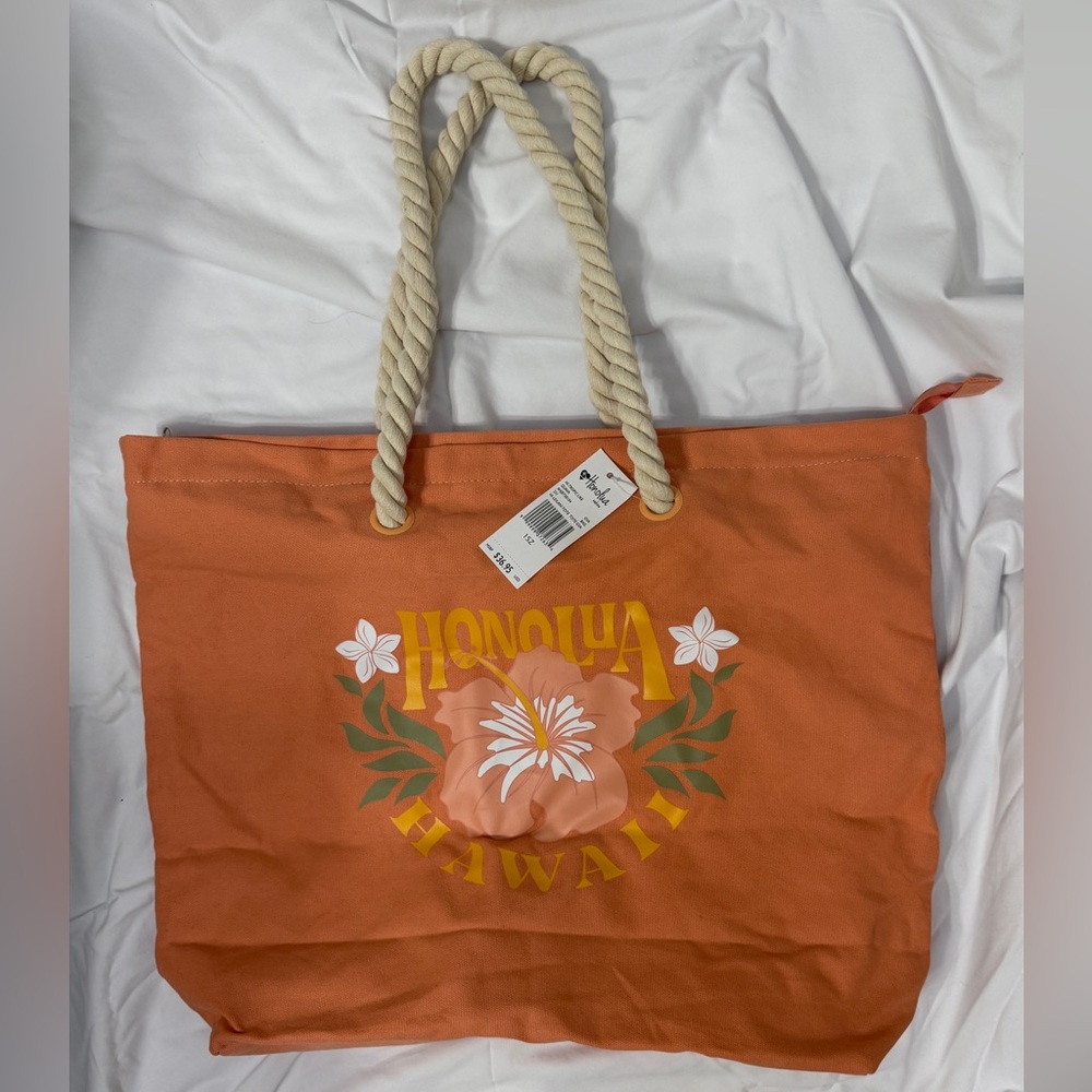 NWT Honolua Wahine - Billabong “Honolua Hawaii” Guava Colored Tote Bag. One size